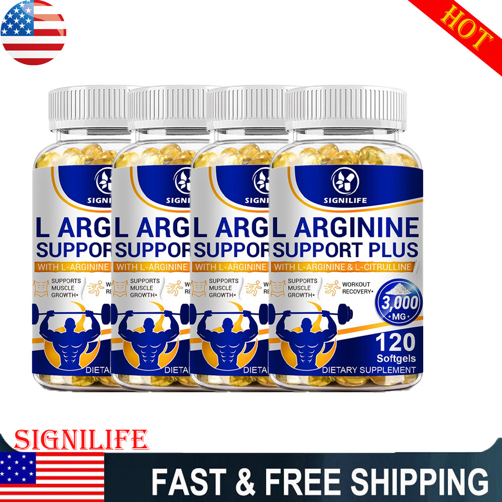 L-Arginine L-Citrulline 3000mg Extra Strength Nitric Oxide & Circulation Boost.