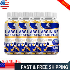 L-Arginine L-Citrulline 3000mg Extra Strength Nitric Oxide & Circulation Boost.