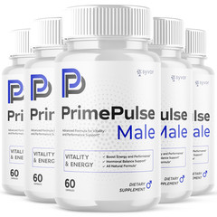 (5 Pack) Prime Pulse Advanced Male Pills PrimePulse Vitamin Supplement 300 Caps