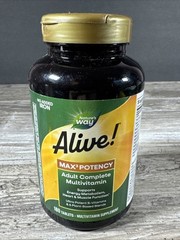 Nature’s Way Alive! Max3 Potency Adult Complete Multivitamin Exp 5/31/2026 NEW