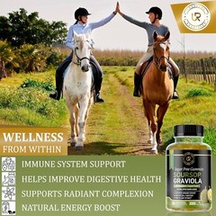Soursop Leaves & Soursop Fruit Gummies Sugar Free – 3000mg Graviola Extract