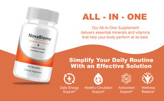 NovaBiome Advanced Gut Formula, Nova Biom Daily Support (60 Chewables)