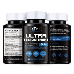 ZHPHK Testo Booster – Muscle Growth, Energy, Libido Capsules 90ct – 2 Pack