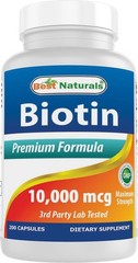 Best Naturals Biotin 10 000 mcg (10mg) 200 Tablets