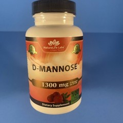Naturalife Labs A Higher Standard Organic D-mannose 1,300 Mg 100 cap EXP 01 2029