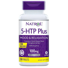 Natrol 5-HTP Plus Mood and Relaxation 100 mg, 150 Time Release Tablets