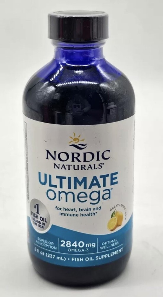Nordic Naturals Ultimate Omega 2840mg Omega-3 8oz / 237mL 12/2026+ NEW SEALED