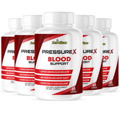 Pressure X- Blood Support- 5 Bottles- 300 Capsules