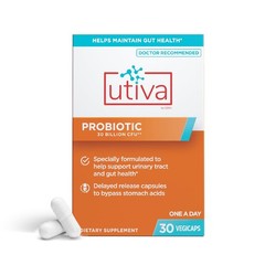 Szio+ Utiva Probiotic – Urinary Tract and Gut Health Supplement – 12 Billion …