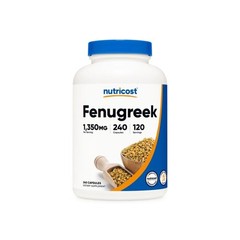 Fenugreek 1350mg, Non-GMO & Gluten Free,240 Capsules