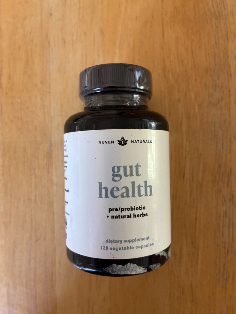 Nuven Naturals All-in-One Gut Health w/Probiotics, Prebiotics, Herbs 120 Capsule