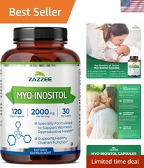 120 Count Myo-Inositol Capsules 2000mg – , Kosher, & Hormone Health Support