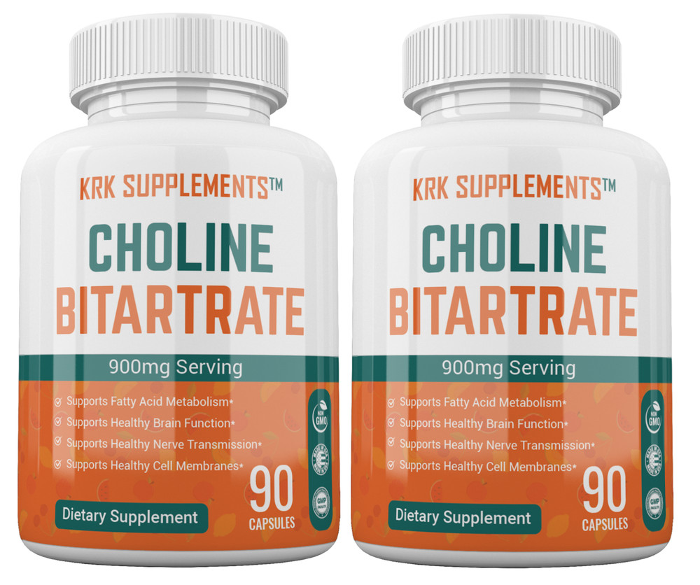 2 Btl Choline Bitartrate Brain Memory Booster Phosphatidylcholine Nootropic