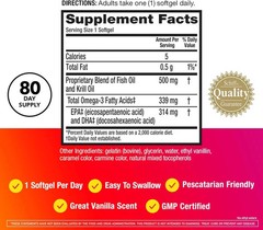 MegaRed Advanced 4-in-1 Omega-3 500mg – 80 Softgels – Heart & Joint Support