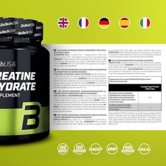 BIOTECH 100% CREATINE MONOHYDRATE – 300g – Micronized Creatine – Energy Strength