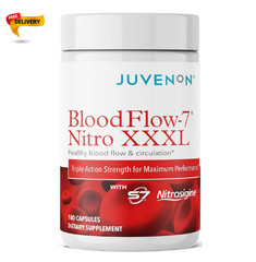 Juvenon BloodFlow-7 XXXL Nitric Oxide Supplements for Men & Women – More Powerfu