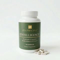 Zen Principle Zentelligence™ Ultra-Focus Nootropic Supplement – 90 Capsules.