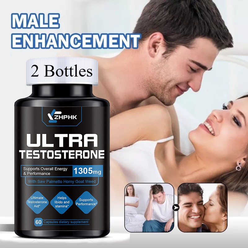 ZHPHK Testo Booster – Muscle Growth, Energy, Libido Capsules 90ct – 2 Pack