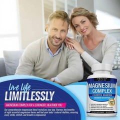 TopLux 90 Capsules Magnesium Complex 1000mg 7 Types Sleep Muscle & Bone hot sale