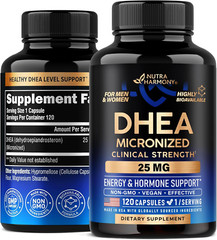 DHEA 25Mg – Micronized DHEA Supplement for Women & Men – Clinically Proven St…