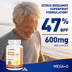 Citrus Bergamot Supplement, 170:1 Extract, 1200Mg, 80% Polyphenols, Italian Citr