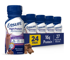 Ensure High Protein Nutrition Shake, Milk Chocolate, 8 fl oz, 24 Count