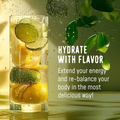 FlavCity Lemon Lime Electrolytes Powder Packets – 28 Hydration Packets – No A…