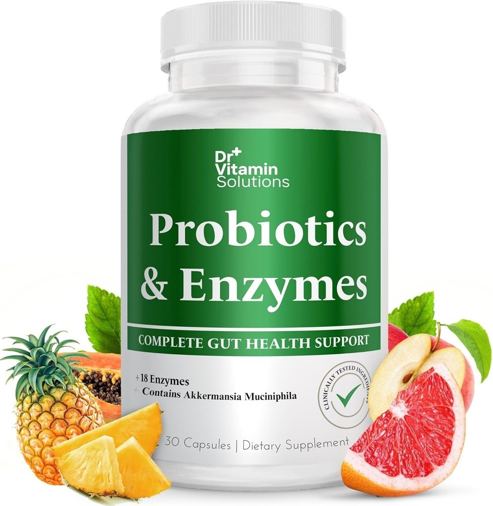DR VITAMIN SOLUTIONS Enzymes Pre & Probiotics Digestive Health 30c. Exp-08/2027