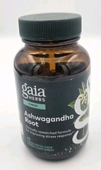 Gaia Herbs Ashwagandha Root Vegan Liquid Phyto Capsules Stress Relief EXP 07/28