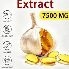 Elare Extract, Garlic Aged 300 Softgels, & Odorless Heart 7500mg Defense USA Hot