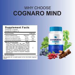 Cognaro Mind Advanced Brain Support, CognaroMind Pills (60 Capsules)