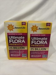 2 New RenewLife Women’s Care Ultimate Flora Probiotic 50 Billion CFU – Ex. 04/27