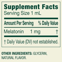 Spring Valley Kid’s Melatonin Liquid, 1 fl oz, 1mg, Berry Flavor