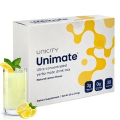 Unicity Unimate Lemon Flavor Packs – 30 Counts – Exp 2028 Free Shipping
