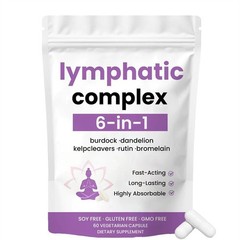 4X 6-in-1 Lymphatic Complex,Lymphatic Drainage Supplements|Herbal Blend HOT US