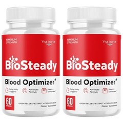 BioSteady Blood Sugar Balance Supplement Capsules Natural 2 Pack 120Ct