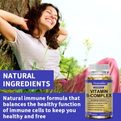Vitamin B Complex Capsules – Immune System Boost, Nervous System Support