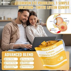 SWIYIE Lutein Gummies – Eye Health Support with Lutein & Zeaxanthin, 60 Gums NEW