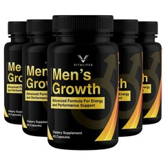 (5 Pack) Men’s Growth Advanced Male Support Supplement Men’s Growth 60 Capsules