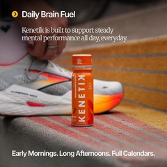 KENETIK Caffeine-Free Focus Shots C Brain Fuel for Mental Clarity and Cognitive