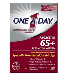 One a Day Proactive 65+, Mens & Womens Multivitamin, Supplement with Vitamin A,