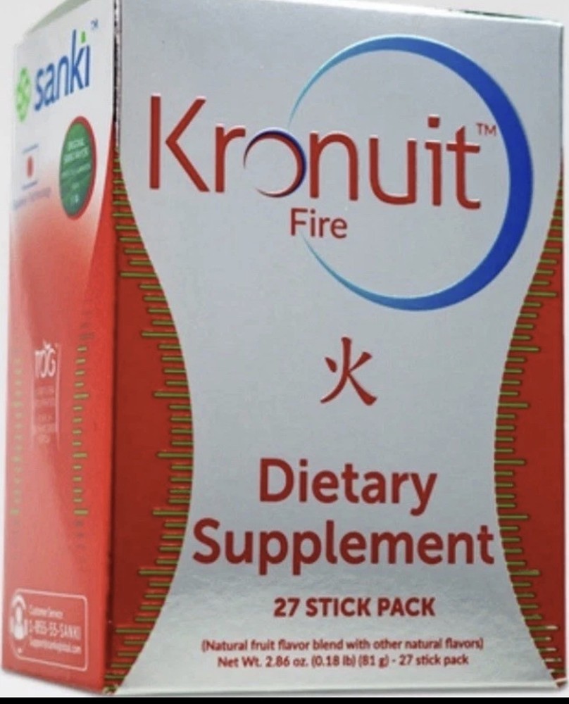 Sanki Kronuit FireDietary Supplement Powder 27 Stick Pack Green READ DESCRIPTION