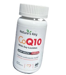 Nature’s Key CoQ10 w/ Soy Lecithin; Exp 4/2025; 60 Softgels