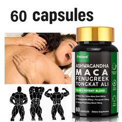 Ashwagandha Maca Panax Ginseng Proprietary Energy Blend Capsules Male Enhancing