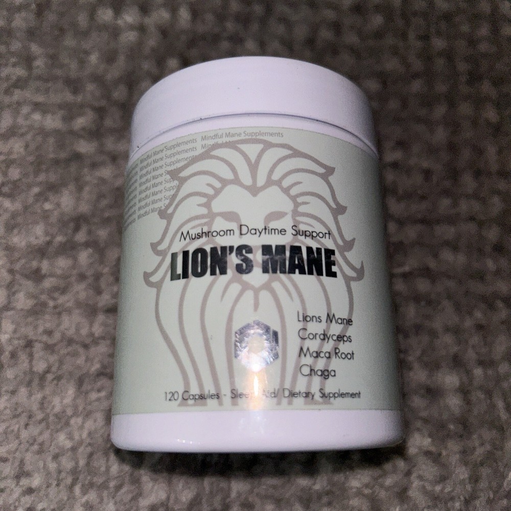 Mushroom Daytime Support Lions Mane 120 Capsules 09/2025