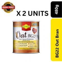 Biogrow BG22 Oat Beta Glucan Powder High Fibre Lowers Cholesterol Glucose 480gx2