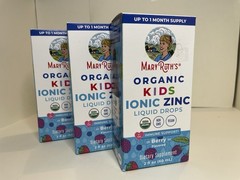MaryRuth’s Organic Kids Ionic Zinc Supplement 2 Fl Oz Ea – Pack of 3- SALE 7-26