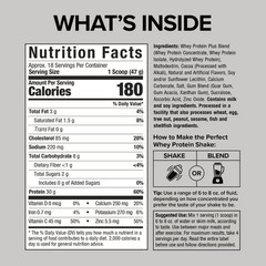Six Star Pro Nutrition 100% Whey Protein Powder Plus 30g Protein 1.81 lbs