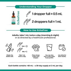 Vegan Multi Herbal Liquid Drops Daily Ear Wellness Natural Supplement