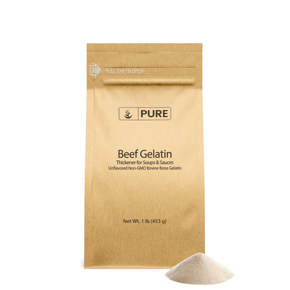 Beef Gelatin (1 lb) Bovine, Thickener, Soups & Sauces.